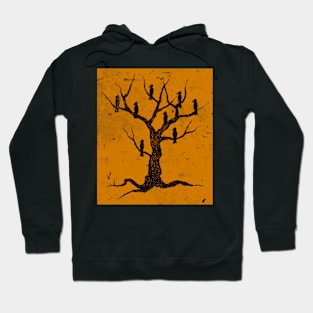 Tree with 8 birds Hoodie